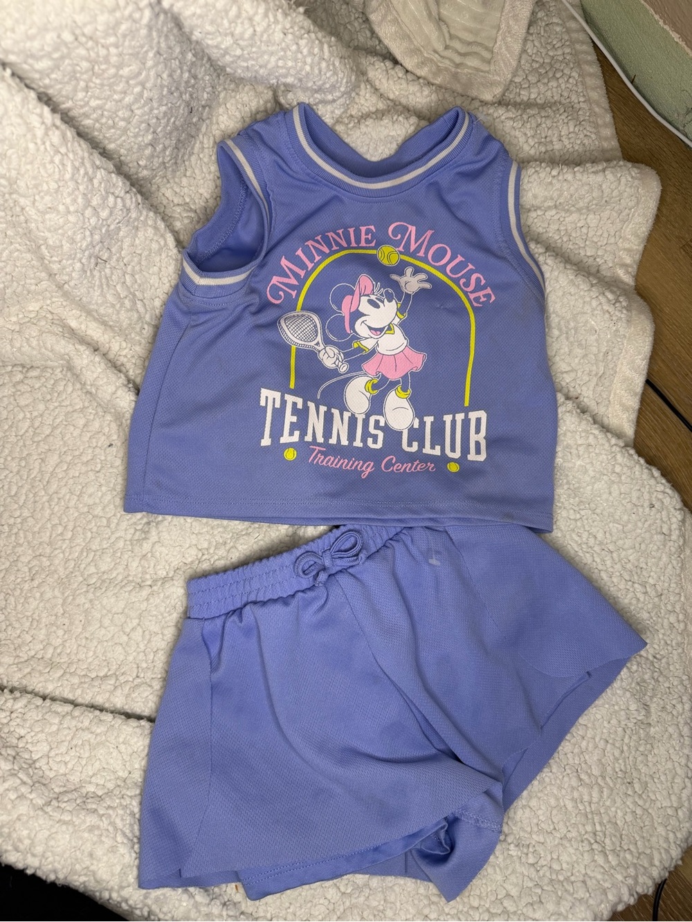 Disney Lavender Minnie Mouse Tennis Club Pajama Set